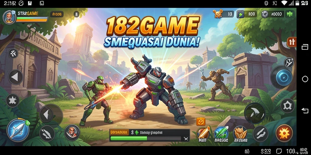 Screenshot gameplay menunjukkan pertempuran strategis yang mendebarkan.
