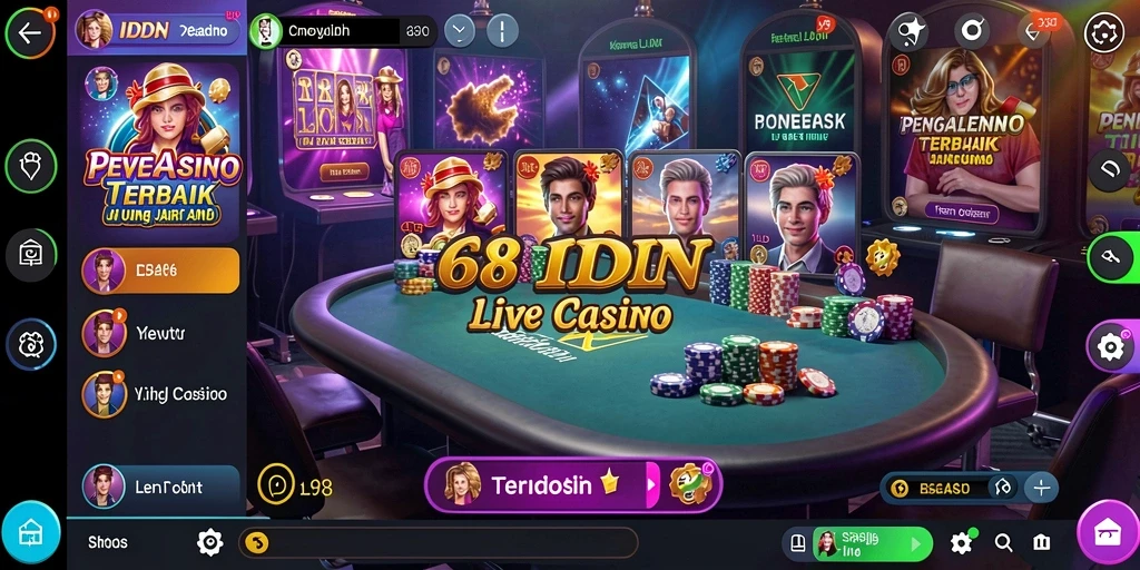 Gameplay Live Casino yang menarik dan penuh interaksi.