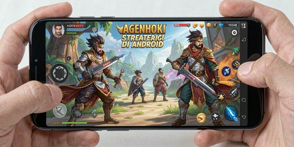 Tampilan gameplay AGENHOKI yang menarik dan strategis.
