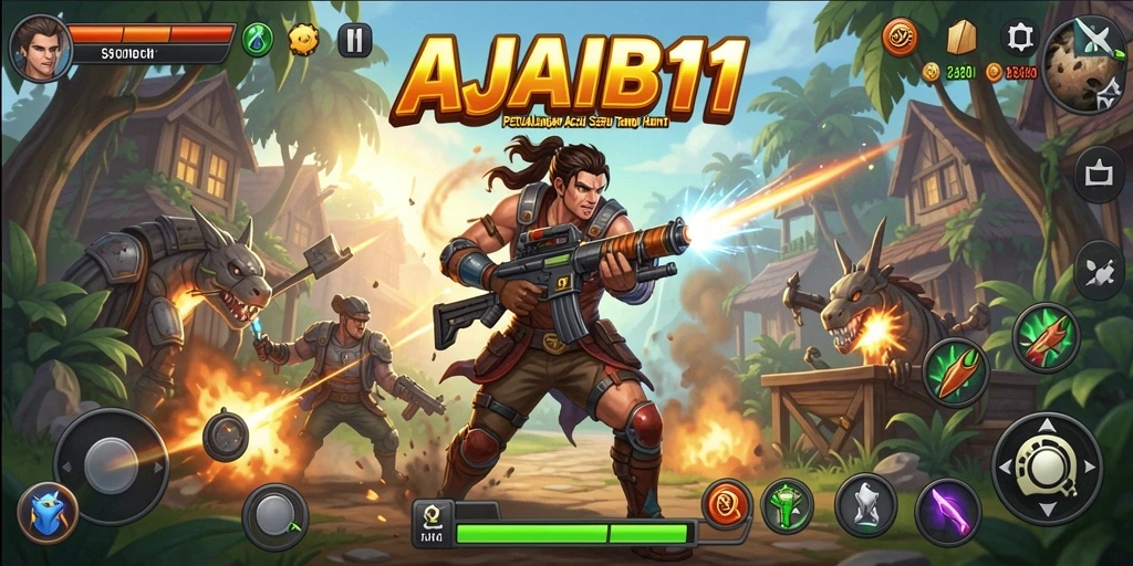 Tangkapan layar AJAIB11 menampilkan aksi mendebarkan dalam gameplay.
