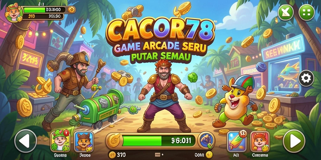 Tampilan gameplay seru dari CACOR78 yang menantang.