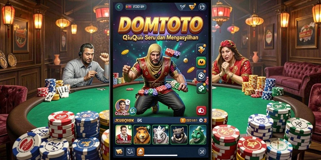 Screenshot menunjukkan intensitas gameplay DOMTOTO di tengah kompetisi QiuQiu.