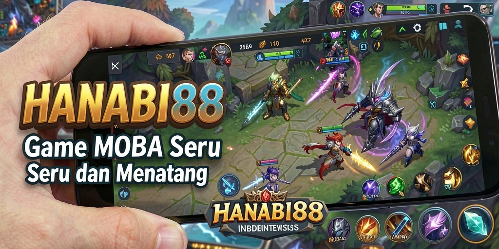 Tampilan gameplay seru di HANABI88 dengan karakter unik.