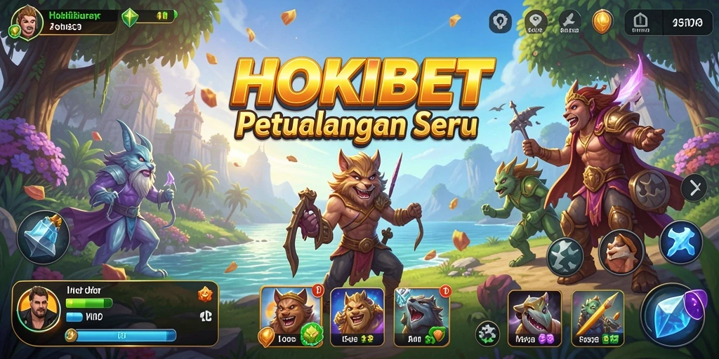 Tampilan gameplay HOKIBET yang penuh aksi dan petualangan.
