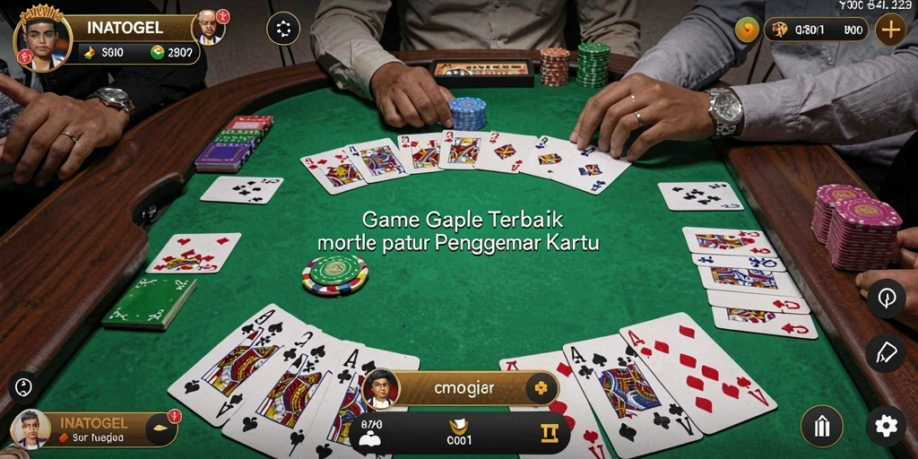 Tampilan gameplay seru INATOGEL yang penuh strategi Gaple.