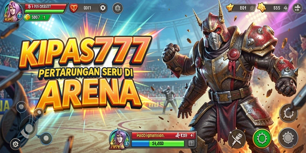 Tampilan gameplay seru dari pertarungan di KIPAS777.