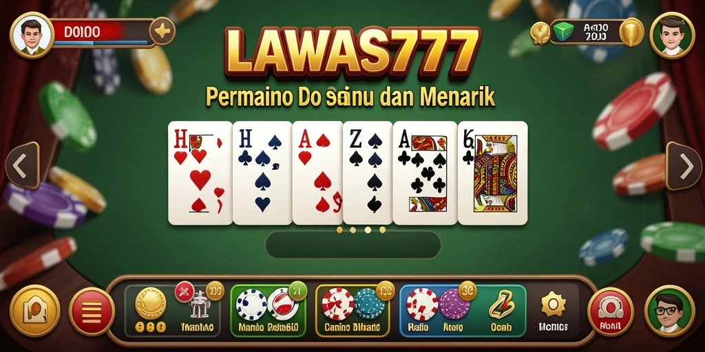 Tampilan gameplay Domino di LAWAS777 yang menarik.