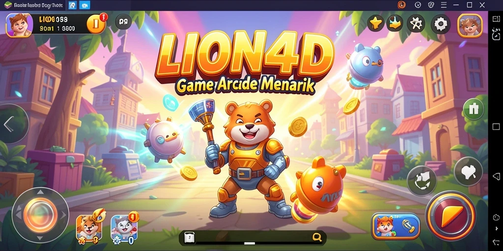 Screenshot gameplay LION4D dengan tampilan menarik dan karakter beragam.