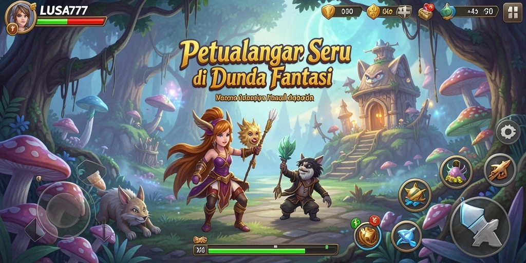Tampilan gameplay LUSA777 yang menampilkan aksi petualangan seru.