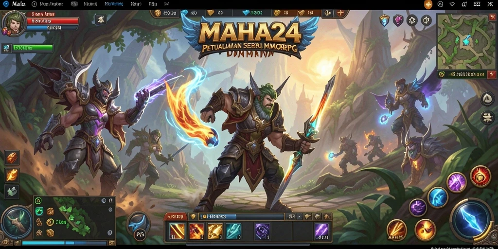 Tampilan gameplay seru dan menarik dari MAHA24 dalam dunia MMORPG.