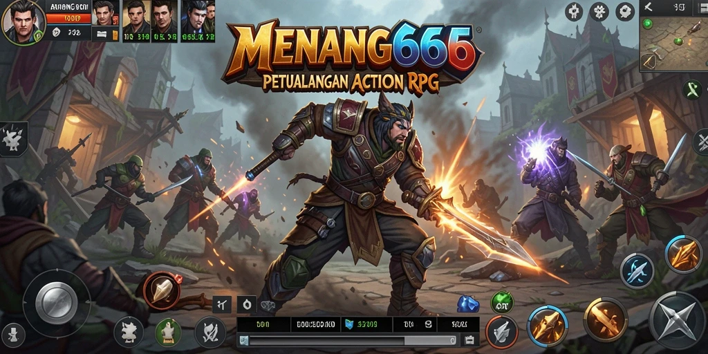Tampilan gameplay MENANG666 dengan aksi petualangan yang mendebarkan.