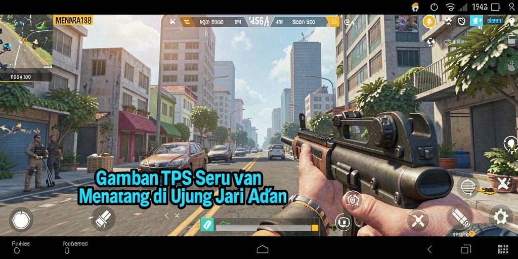 Tangkapan layar utama MENARA188 dengan aksi permainan TPS yang seru.