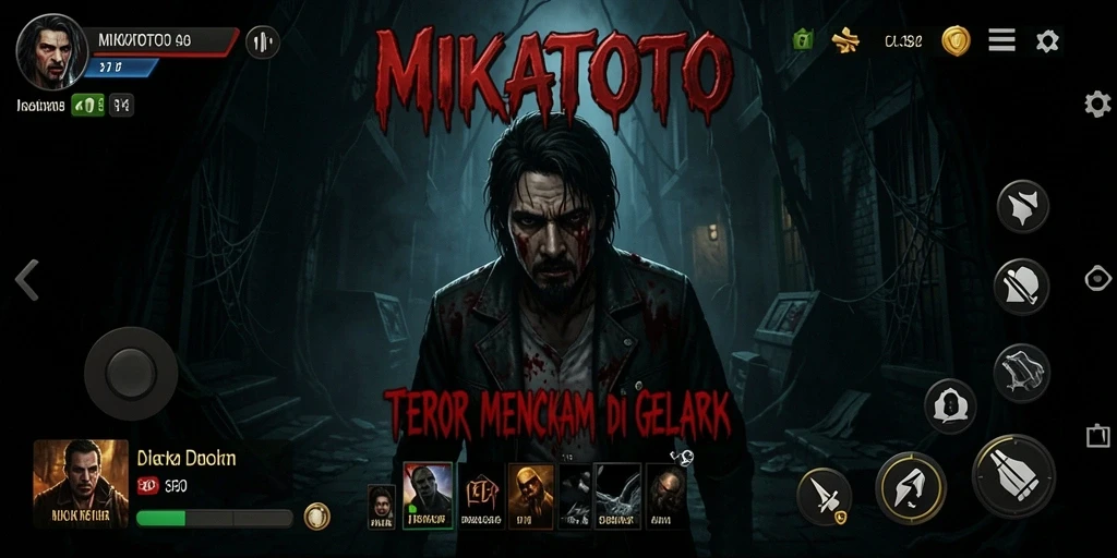 Screenshot MIKATOTO menampilkan suasana menegangkan dari gameplay horror.