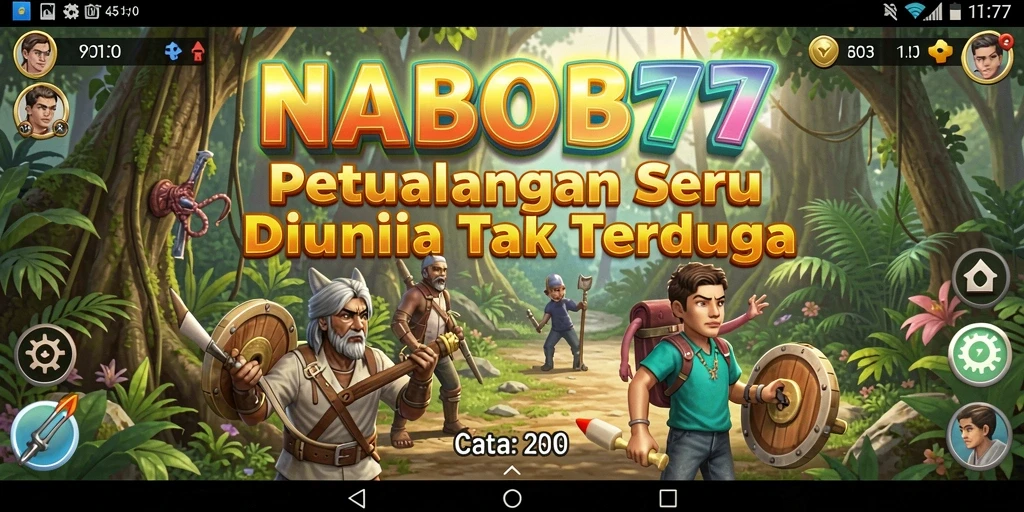Tampilan gameplay seru NABOB77 yang penuh aksi petualangan.