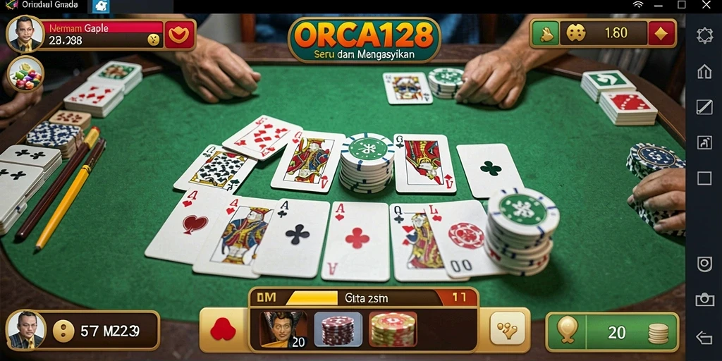 Tampilan gameplay ORCA128 yang menarik dan interaktif.