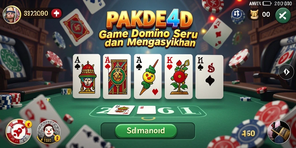 Screenshot PAKDE4D menampilkan gameplay seru dari permainan Domino.
