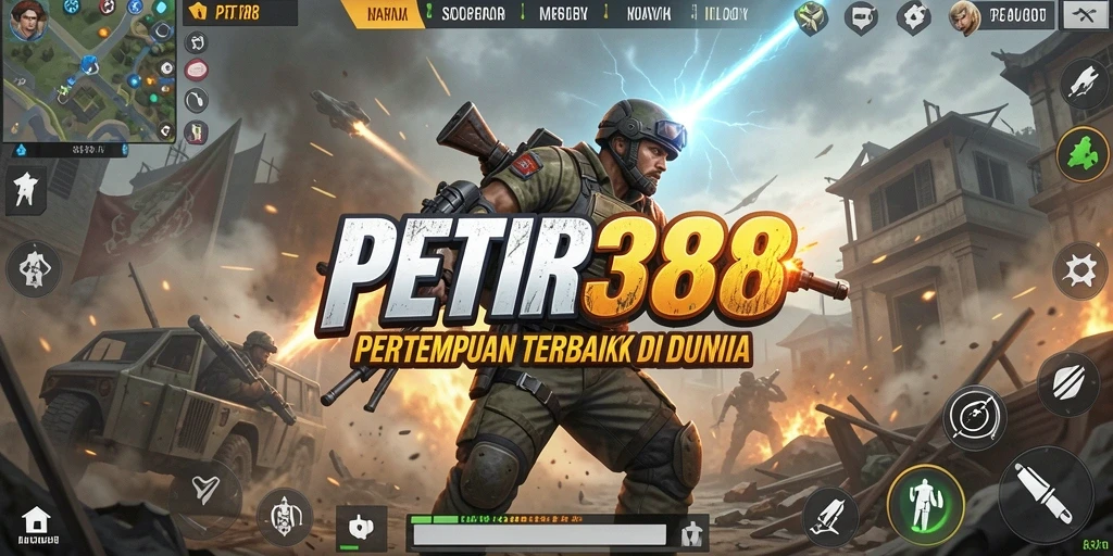 Tangkapan layar menunjukkan aksi seru dalam pertempuran Battle Royale.