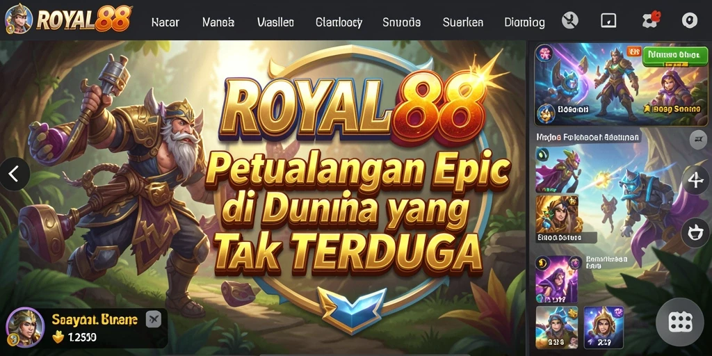 Tampilan menarik dan gameplay seru dalam ROYAL88.