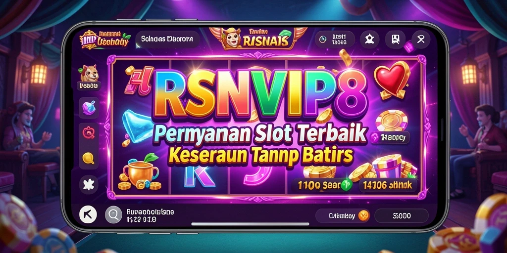 Tampilan antarmuka menarik dari permainan Slot RSNVIP8 yang seru.