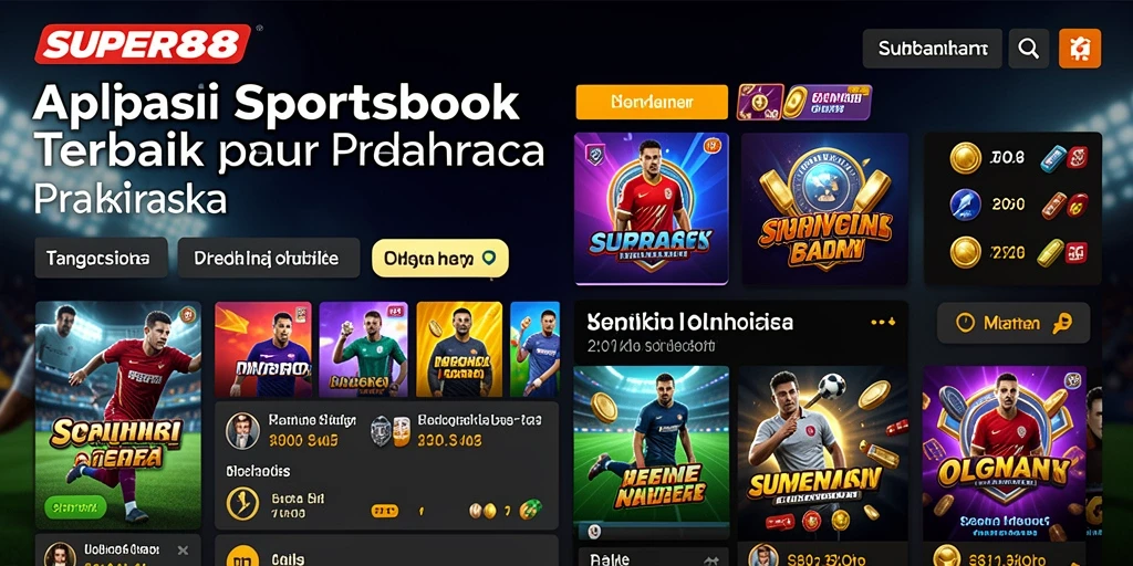 Screenshot gameplay <strong>SUPER88</strong> yang menunjukkan taruhan olahraga secara real-time.