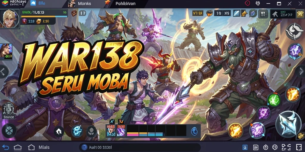 Gameplay menegangkan dalam pertarungan MOBA epik di WAR138.