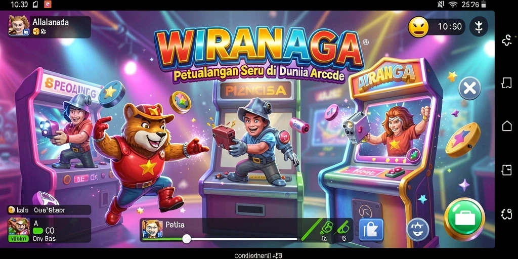 Screenshot gameplay WIRANAGA menampilkan aksi seru dalam menghadapi rintangan.