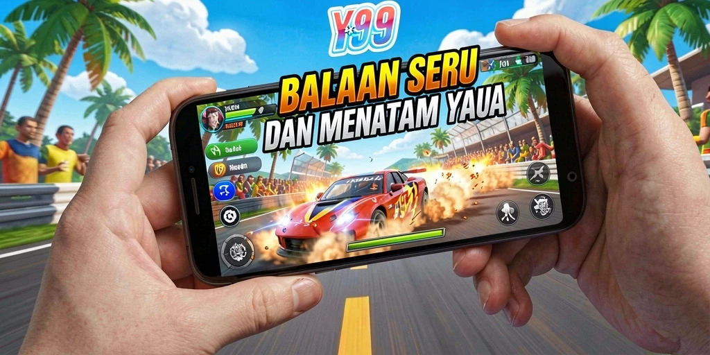 Tampilan gameplay Y89 yang mendebarkan dalam setiap balapan.